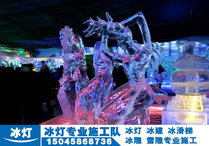 哈尔滨冰滑梯  冬季冰滑梯 冰建工程施工