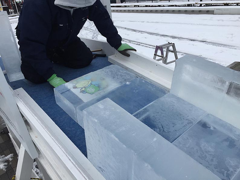 哈尔滨专业搭建冰滑梯 冰滑道制作厂家